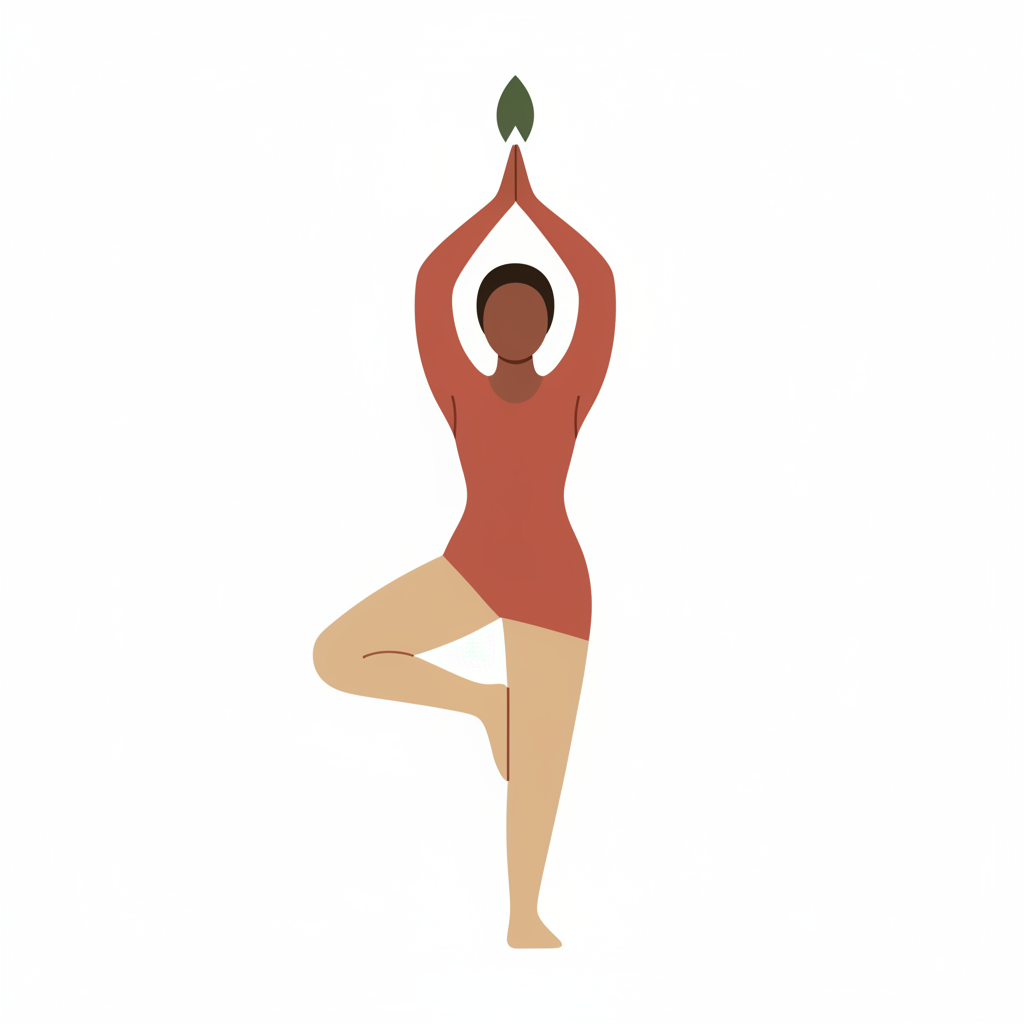 Tree Pose - Dark Skin
